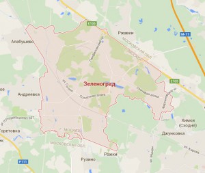 Карта Зеленоград